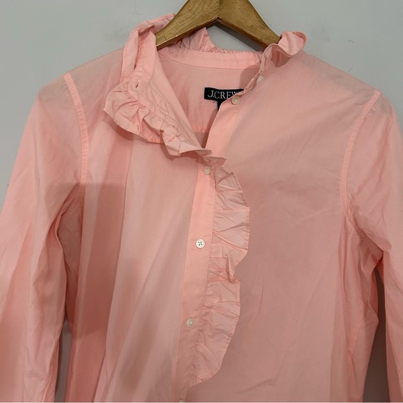 J. Crew Cottage Cotton Poplin Top In Light Pink - Picture 5 of 5